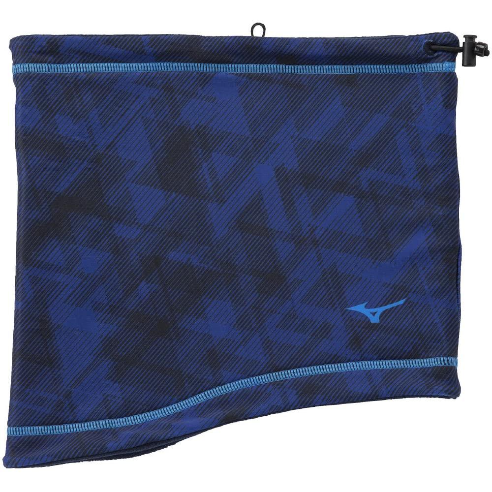 Mizuno Reversible Neck Warmer for Size Navy x Free Size Training, 32JY2700, Blue,