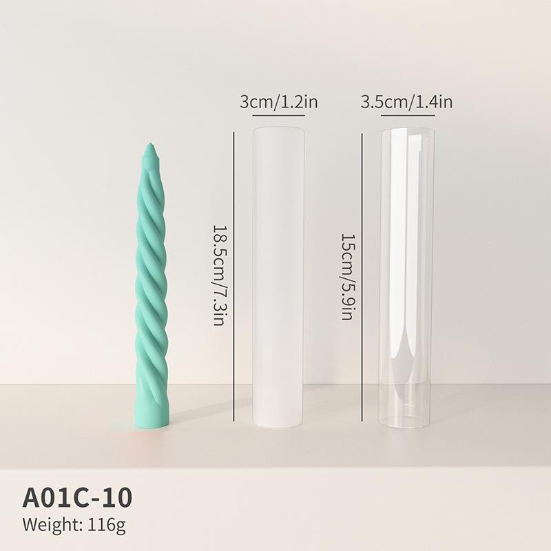 

Gypsum Mold Long Cylindrical Silicone Mold Candle Mold Handmade For Gift Making Relaxation Aromatherapy