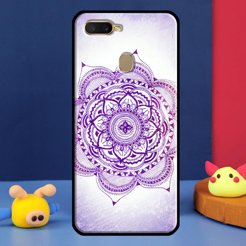 Indian Floral Henna Mandala Case For Oppo A91 A5 A9 A16 A76 A96 A58 A78 A98 A52 A72 A74 A94 A54 S A57 A77 A15 A17 Cover