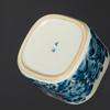 120ml Ru-Ofen Goldene Blüten Hanfang Teetasse Meistertasse Haushalts Quadratische Teetasse Teedufttasse Kungfu Teegeschirr Zubehör Teegeschirr