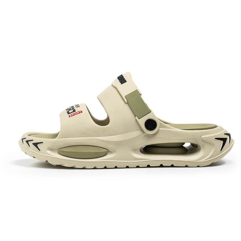 Slippers men wear summer non-slip thick soles two wear sports beach shoes men's casual driving trend sandals men's drag