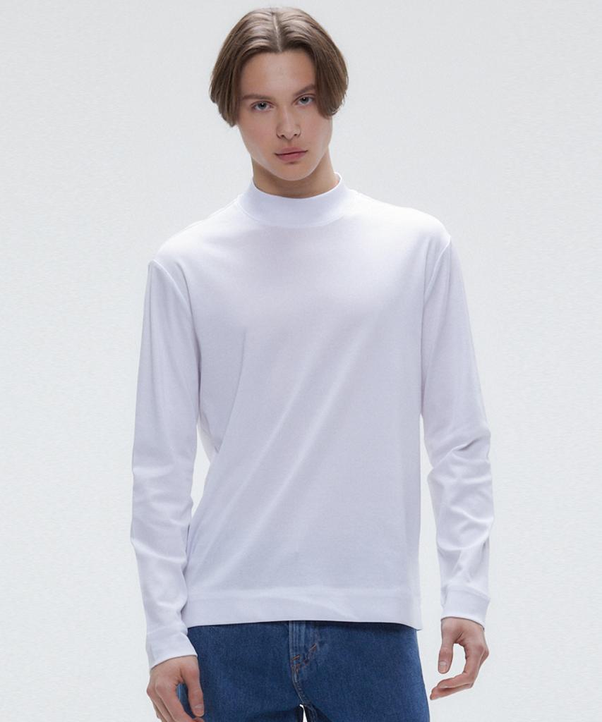 YJACK M_Rib Mock Neck Slim Fit Long Sleeve T-Shirt Mrt1314L (B Type)