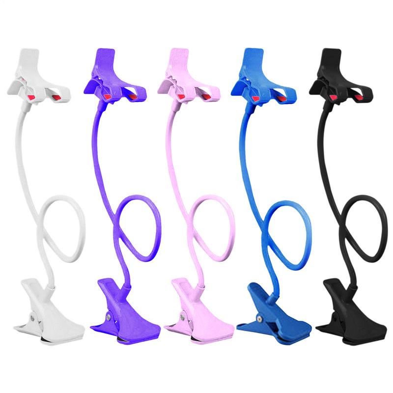 Soporte de cuello perezoso ajustable de 360 grados de 50 cm Soporte para teléfono de cuello de cisne para montaje en cama de teléfono Soporte de brazo largo superior Soporte de teléfono