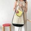 Summer new hollow beach woven bag niche splicing design casual shoulder bag women large capacity tote bag women