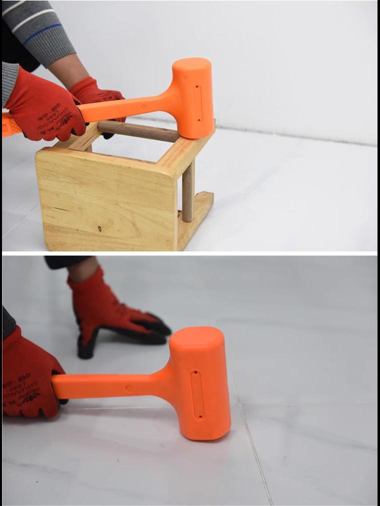 Multi-Function Non-Elastic Rubber Hammer for Tile and Wood Floor Installation