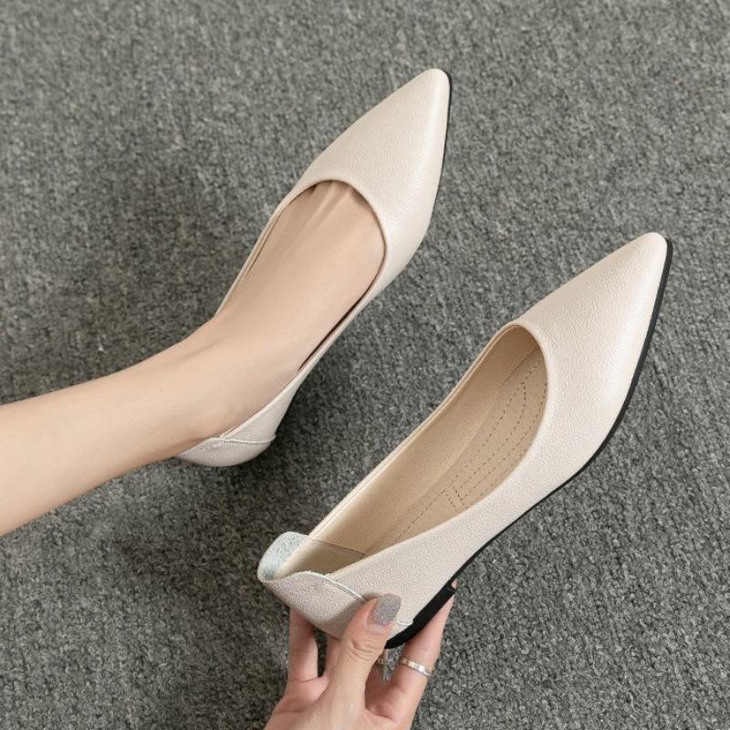 

Профессиональная рабочая обувь на мягкой подошве, женская новая черная летняя обувь из мягкой кожи на плоской подошве, удобная обувь для собеседования для работы 40