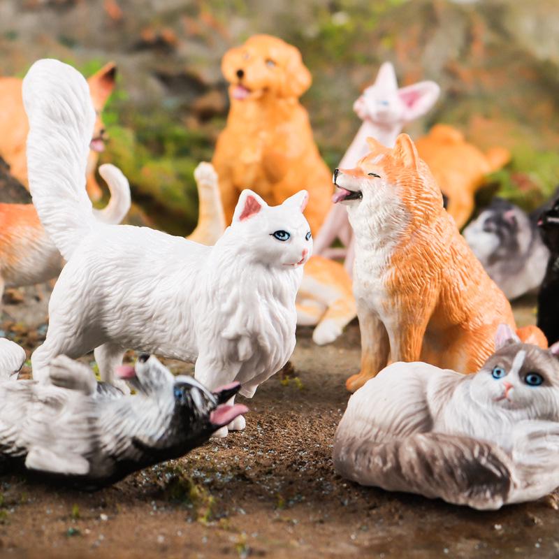 Mini Animal Model Set - Rooster, Duck, Goose, Pig, Rabbit, Dog, Horse, Sheep, Donkey, Cat, Alpaca Toys