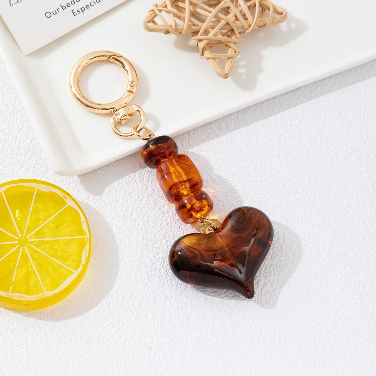 

Cross Retro Maillard Heart-Shaped Braided Rope Keychain & Phone Lanyard Ornament
