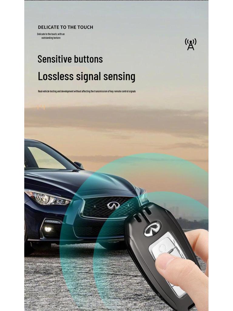 Infiniti Schlüsselhülle für Q50L/Q70L/QX50/QX60/QX80: Zinklegierung Schlüsselschale