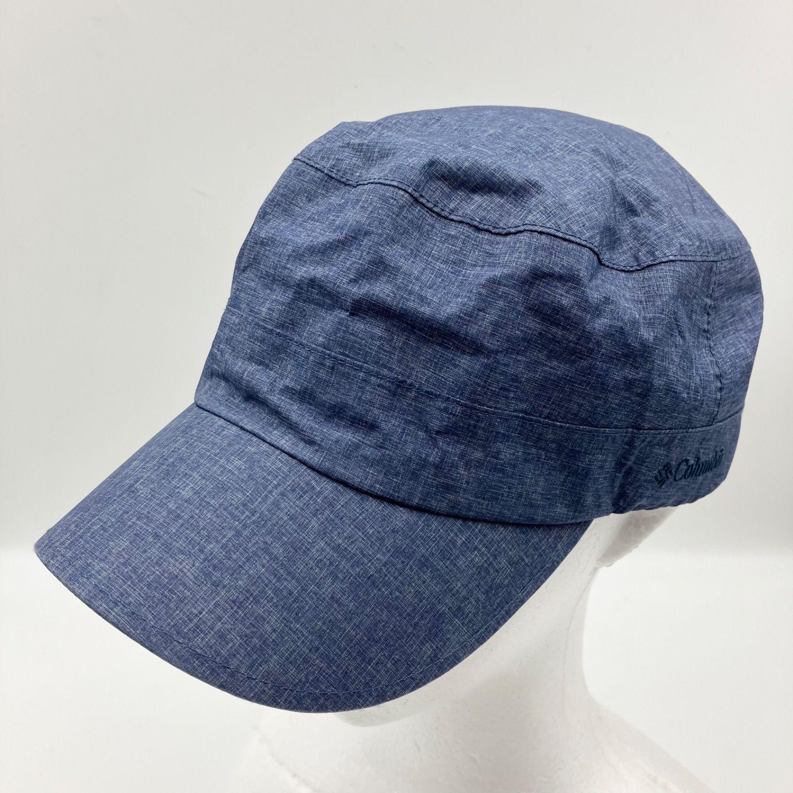 Used Columbia Work Cap Hat O/S Navy Logo Embroidery CAP Unisex Men Women SU-34-11