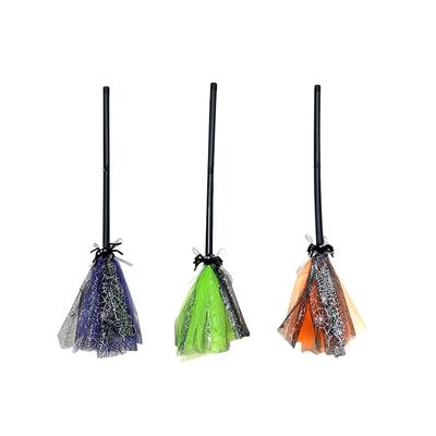 Halloween Witch Broom Stage Performances Decorations Party Witch Broom