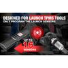 LAUNCH X431 TSENSOR-05 Univerzální TPMS senzor 315MHz/433MHz Duální frekvence Nastavitelný úhel Gumový ventil Monitor tlaku v pneumatikách