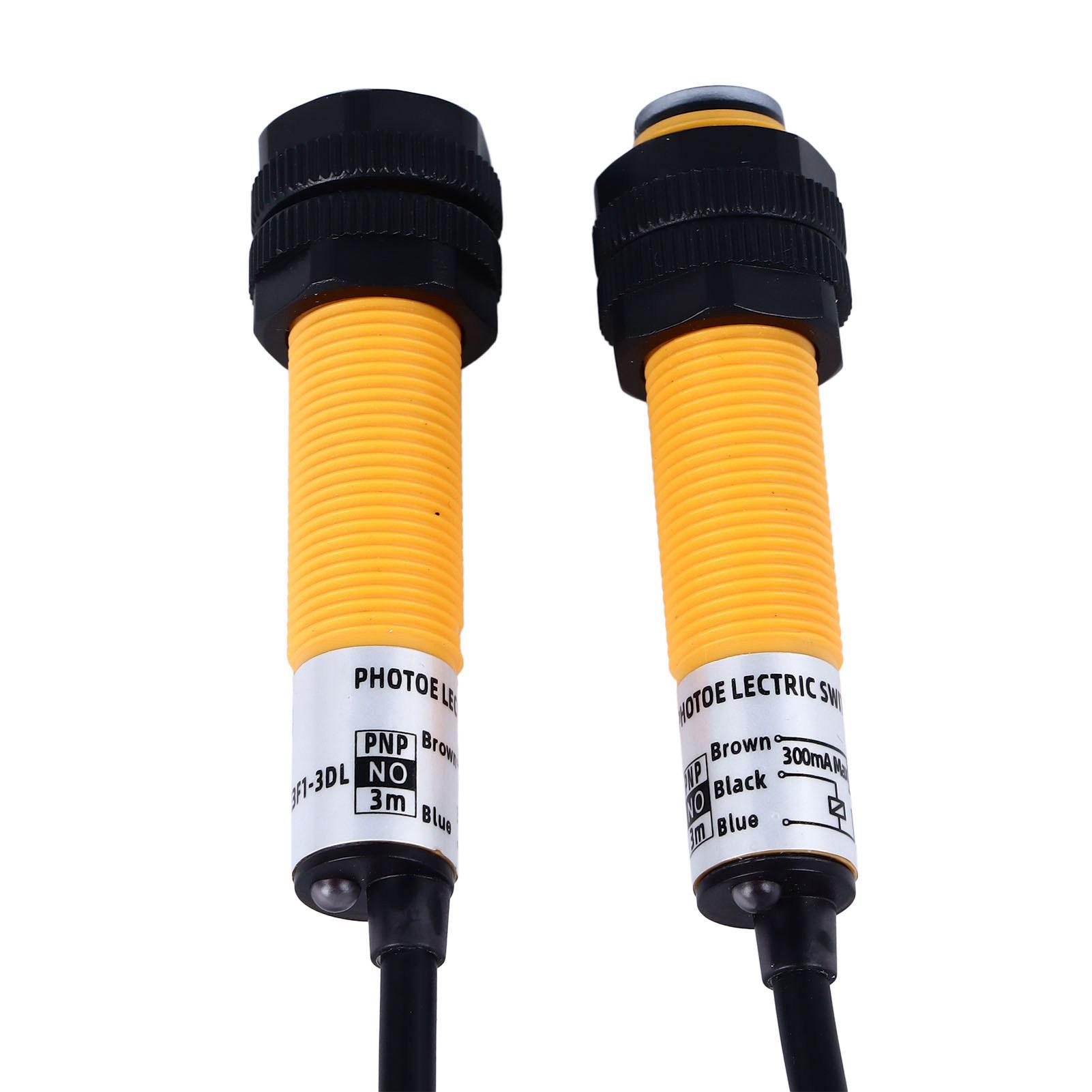 

2 шт. Фотоэлектрический выключатель M12 PNP DC Нормально открытый Быстрая индукция Датчик приближения со светодиодным индикатором