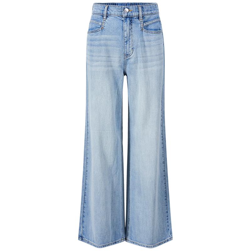 GIOVANNI VALENTINO Women's Wide-Leg Straight Jeans