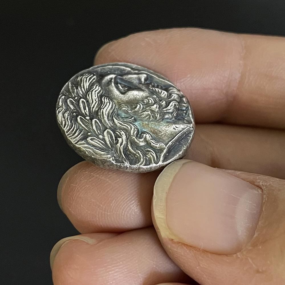 Vintage Greek coins, Zeus Sagittarius ancient coins, Macedonian Homer Philip II coins, collectible, Christmas gift, Stocking stuffers