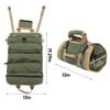 Oxford Cloth Roll Up Tool Bag Separate Pockets Portable Tool Storage Bag  Gardening