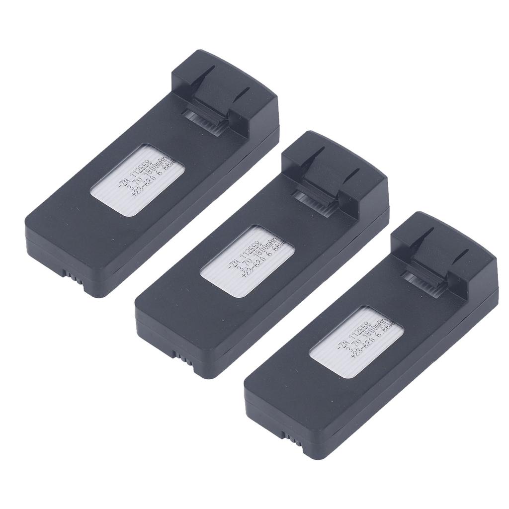 3PCS Remote Control Drone Lithium Battery 1800mah RC Drone Battery Replacement with Charging Cable for F196 Aircraft