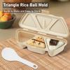 6 In 1 Onigiri Mold Triangle Onigiri Mold Once Quickly Make 6 Sushi Non-stick Rice Ball Maker Kitchen Gadget for Storing Sushi