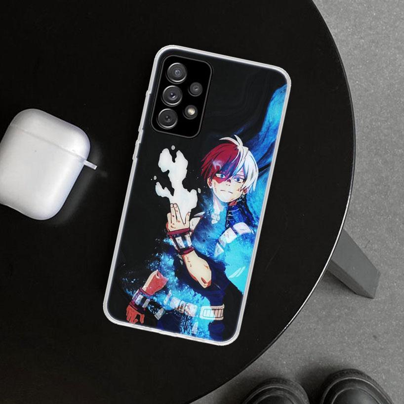 MHA Todoroki Shoto Phone Case Cover for Samsung Galaxy A12 A22 A32 A52 A72 A02S A51 A50S A31 A20S A10S Note 20 Ultra 10 Plus Gal