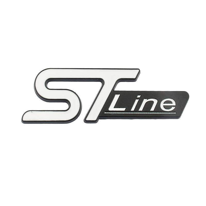 

3D Metal ST Line Front Grille Emblem Badge Car Head Trunk Stickers For Focus Mondeo Fiesta Explorer Styling Accessories