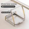 Portable Stainless Steel Cutting Board Holder Rustproof Large Capacity Spoon Holder with Draining Tray Pot Lid Stand