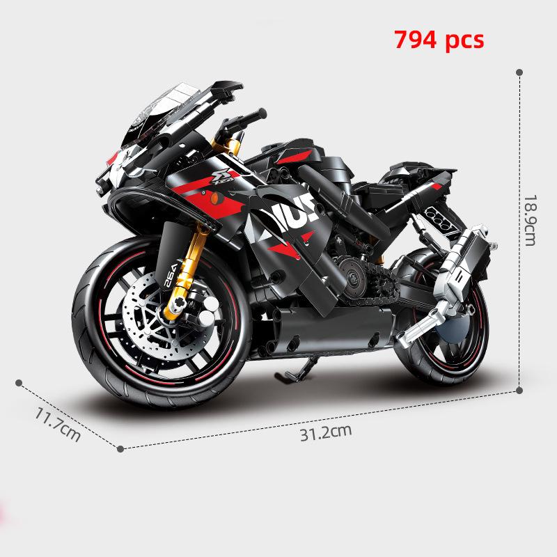 Technical Motorcycle Building Block City Motor Racing Car Speed Motorbike Off Road MOC Model Vehicle Toys For Adults Boy Gifts