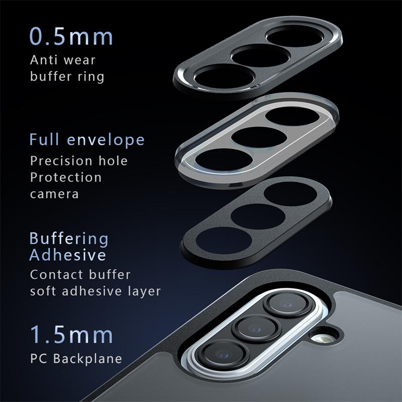 For Samsung Galaxy A17 5G Case Samsung Galaxy A17 5G Cover Funda Luxury Matte PC + TPU Shockproof Protective Phone Back Cover