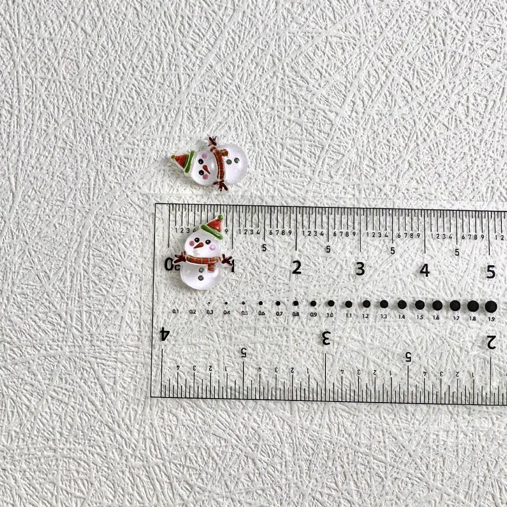 10Pcs Mini Christmas Nail Art Decoration Cartoon Nail Parts Accessories Nail Art Ornaments  Women