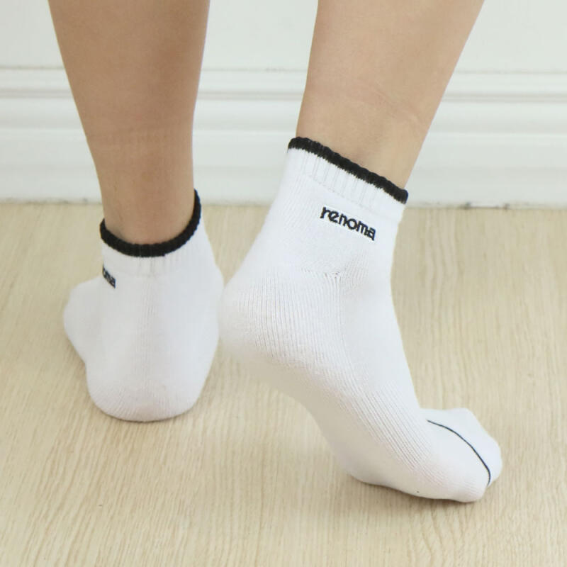 RENOMA Men's Sports Front Coringle Sneaker Socks (3 Pairs)