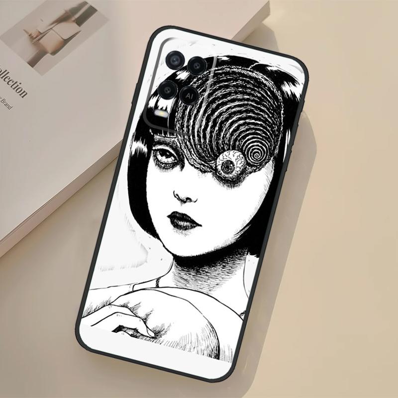 Horror Manga Style Case For Oppo A94 A74 A54 A80 A60 A40 A18 A38 A58 A78 A98 A96 A76 A16 A15 A17 A57 A77 A5 Pro