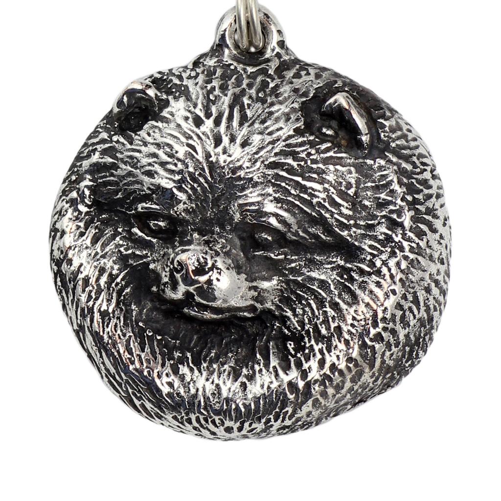Pomeranian dog, Pom Dog, Dwarf Spitz - Necklace with dog, silver-plated pendant for dog fan, unique jewelry by Art-Dog brand