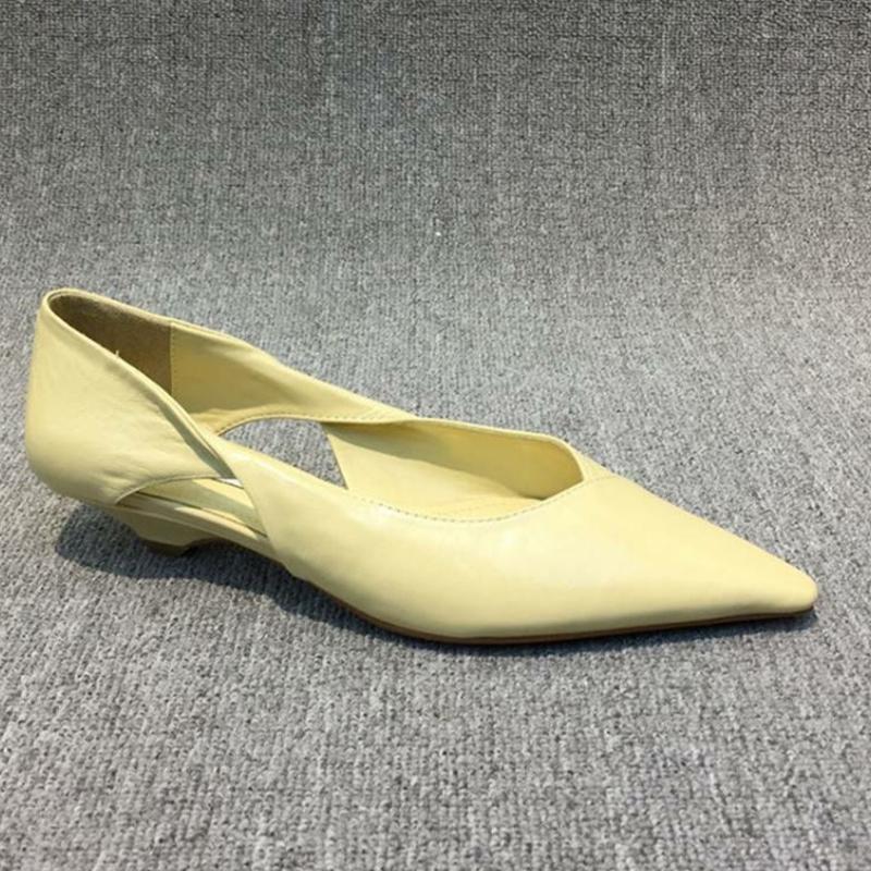 

Остроносые женские сандалии, сексуальное платье на низком каблуке, дизайнерские туфли для женщин, лето 2025, мода, неглубокая роскошь, новые Zapatillas De Mujer 39 жёлтый