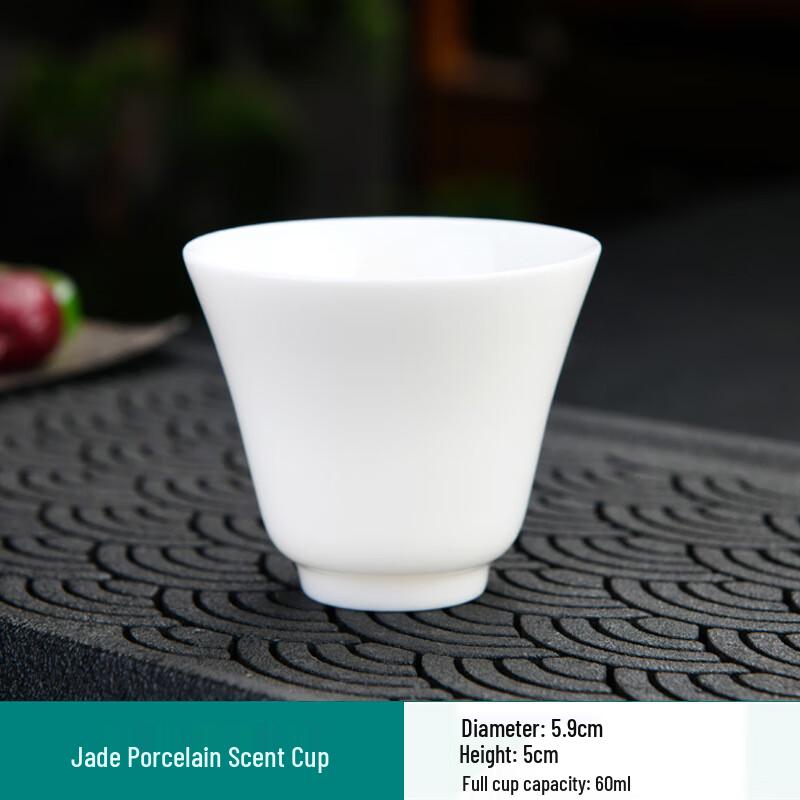 White Jade Porcelain Tea Cups