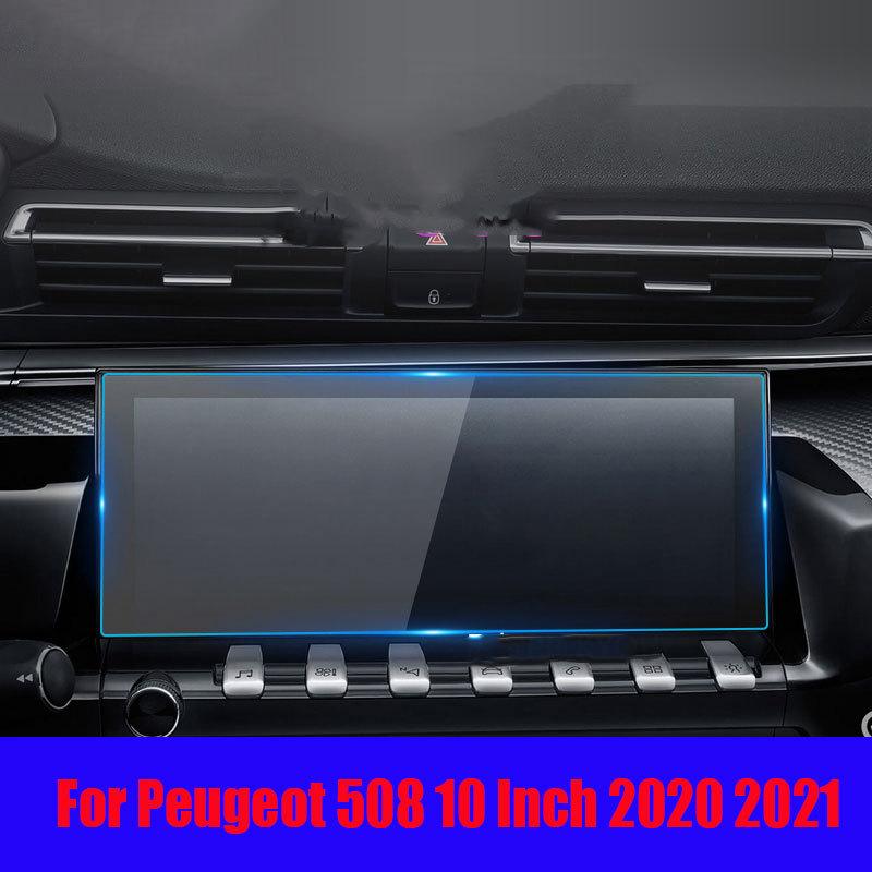 Tempered Glass Protective Film For Peugeot 508 10 Inch    GPS Navigation screen Auto Interior Accessories