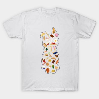 T Shirt Women Never Ending Appetite Harajuku Print Kawaii Tshirt Summer Short Sleeve Female T-Shirt Top Tee