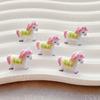 20pcs Mix Mini Colored Cartoon Unicorn Horse Nail Art Flatback Stone Figurines Scrapbook Charm DIY Jewelry Decor Crafts