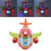 Children Electric Airplane Toy Universal Simulation Airplane Model Transparent Gear Airplane Toy wit