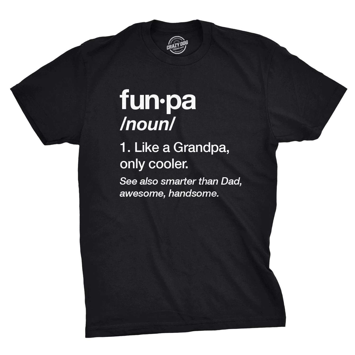 Mens Funpa Definition T shirt Funny Grandpa Gift Fathers Day Papa Graphic Tee XXXL