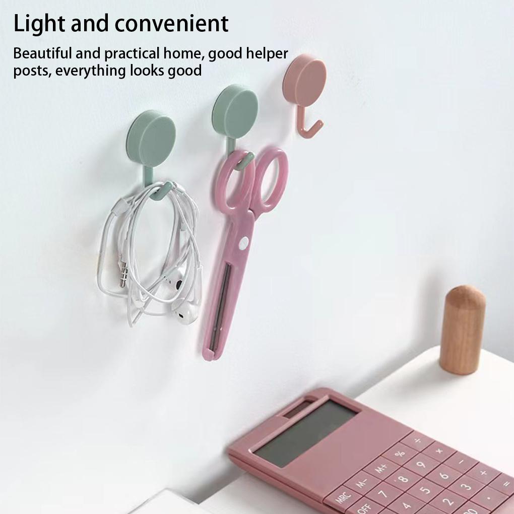 10 Stück Wandhänger Hängender Selbstklebender Aufbewahrungshaken Stanzfrei Heimorganisation Schlüsselhalter Schlafzimmer Schalorganisator