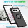 Armor Matte Case for Google Pixel 9 Pro XL Cover for Pixel 8 8A Ring Magnetic Holder Stand Shockproof Coque Fundas