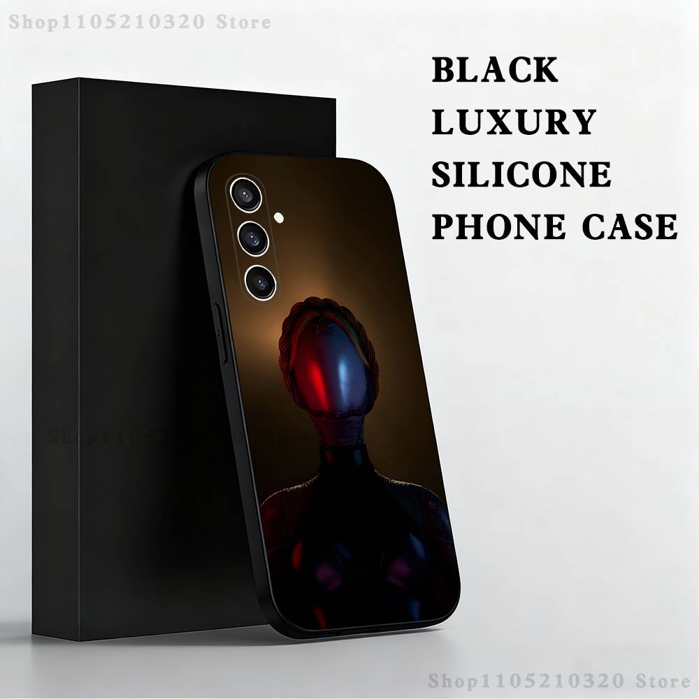 Game A-Atomic H-Heart Phone Case For Samsung S25,S24 Ultra,S20,S30 plus,S22 plus,S23,S30 Ultra 5G Silicone Black Shell