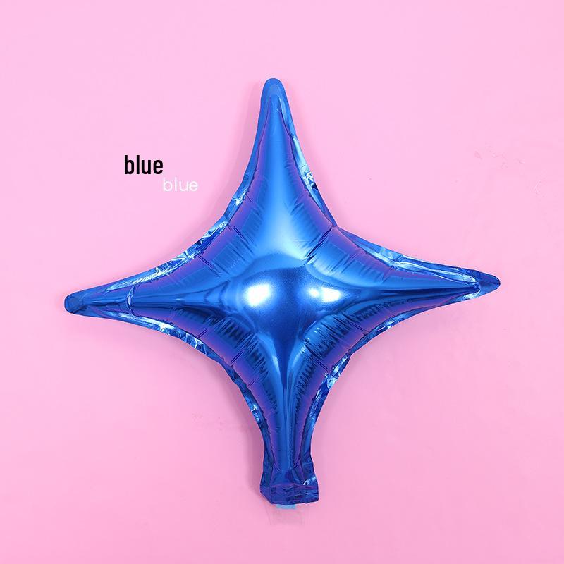 10" Four-Point Star Aluminum Foil Balloon for Birthdays and Parties