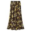 Women's 2025 Satin Print Fishtail Midi Skirt: Slimming Hip-Hugging, Stylish Summer Design