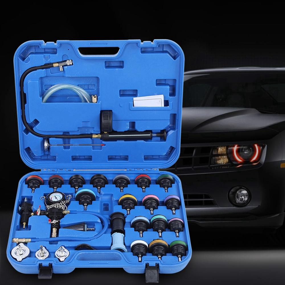 28 st Universell Bil Vattentank Läckagetestare Kylsystem Detektor Verktygssats