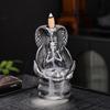 Skull Snake Incense Burner Holder Backflow Waterfall Cone Incense Holder Zen Skeleton Incense Burner for Home Bedroom Yoga Aromatherapy Relaxation
