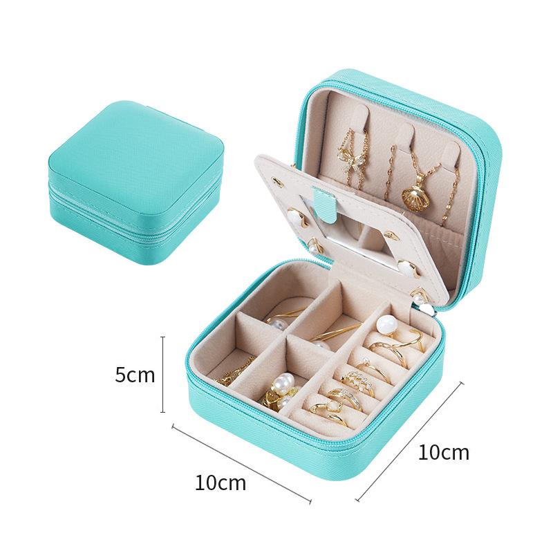 Jewelry Storage Box with Mirror, Hot-selling Earrings, Earrings, Rings, Necklace Box, Simple Small Jewelry Box, Jewelry Box.