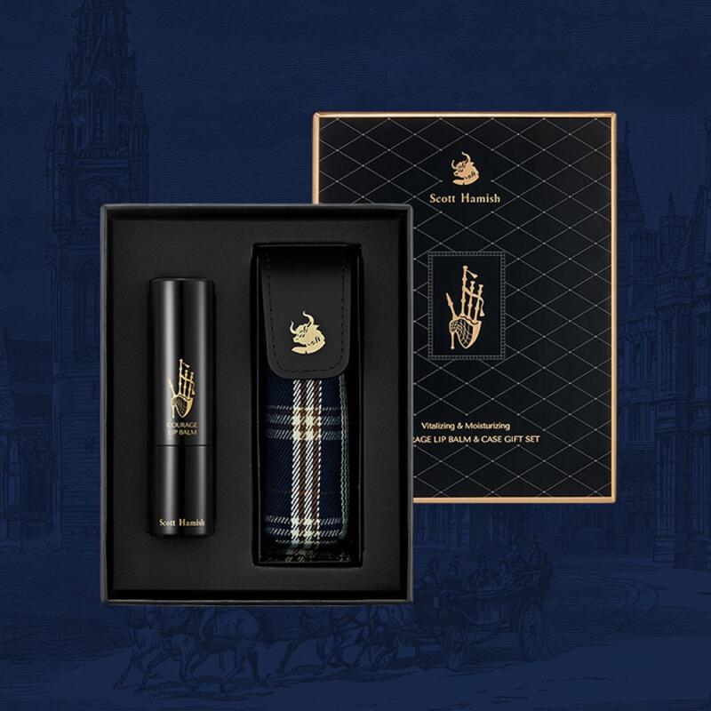 Подарочный набор бальзамов для губ Scott Hamish Courage (Бальзам для губ + Футляр)