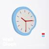 Ins Style Cute Creative Dopamine Blue Wall Clock Geometric Decoration Interesting Original Wall Clock Home Children's Room