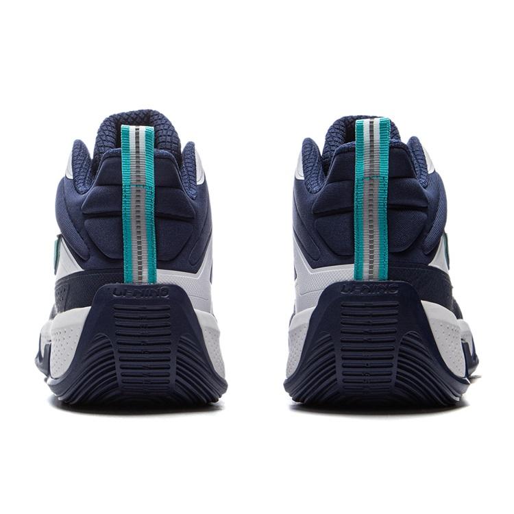 Li Ning Kids Tian Ying 2.0 Fashion Anti-Slip Anti-Kick Shock Absorbing Wear-Resistant Rebound High-Top Basketball Shoes YKBU098-3