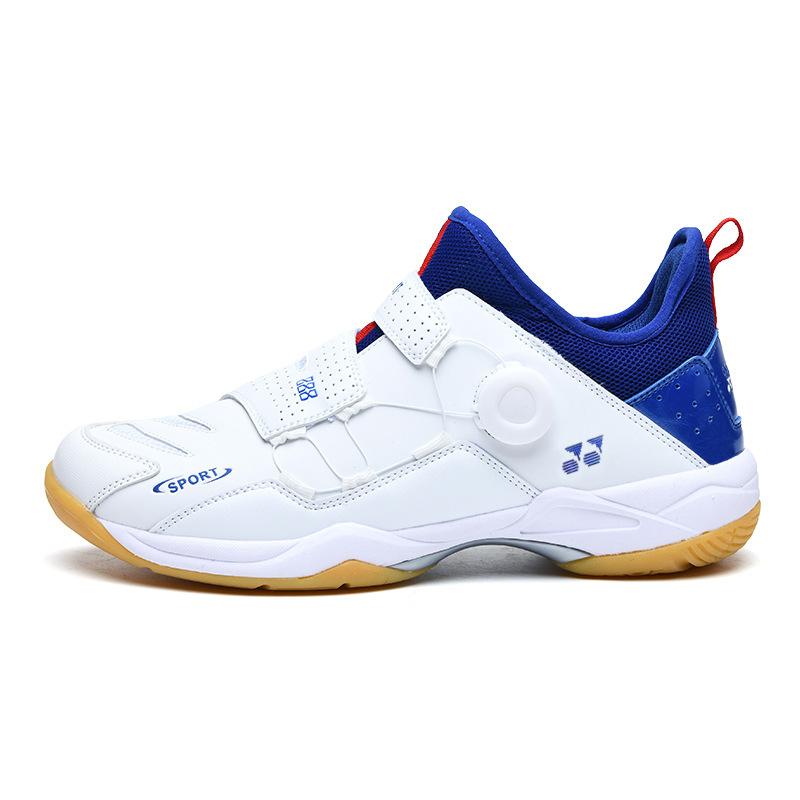 New badminton shoes men s and women s rotating buttons competition training shoes indoor sneakers 35